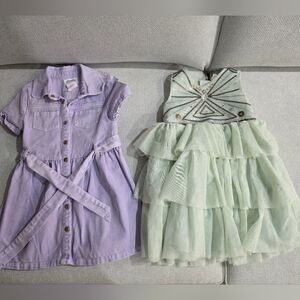 Lavender and Mint Kids Dress Set